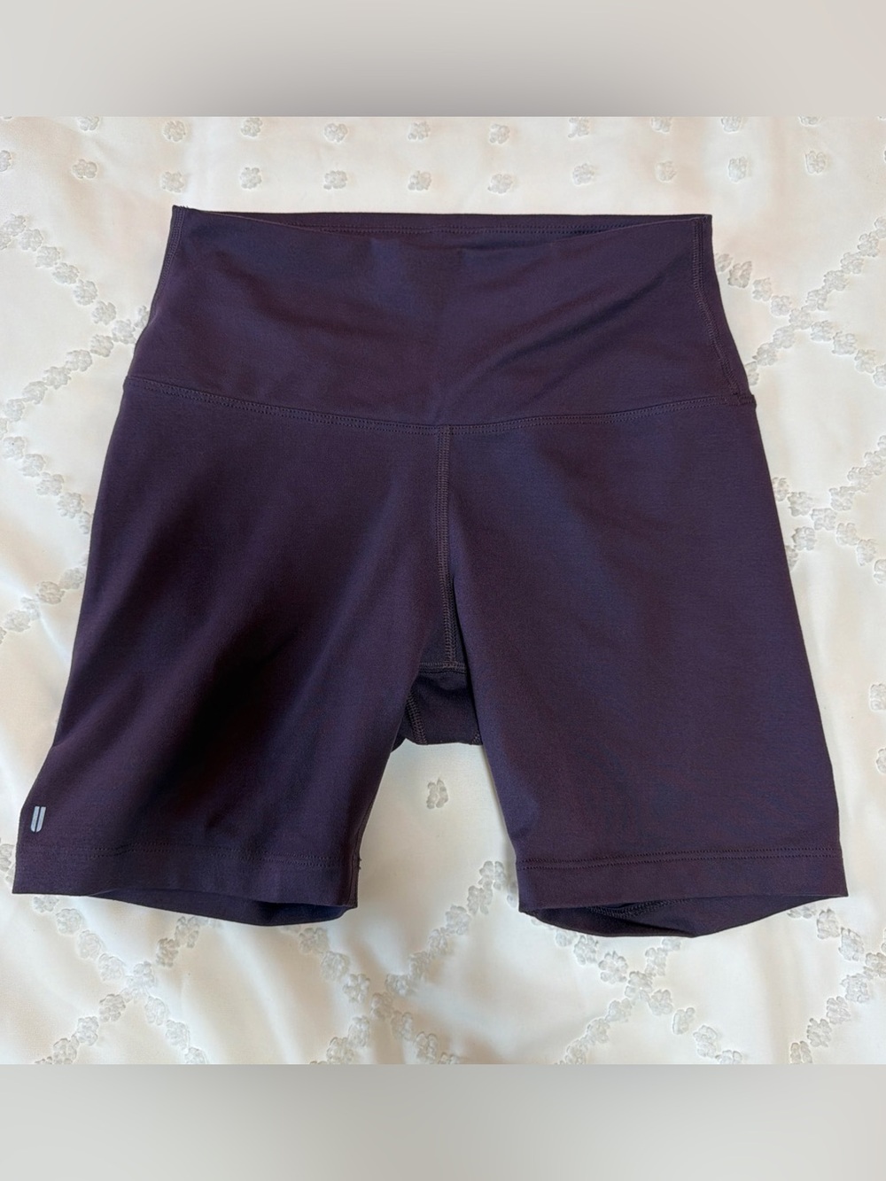 NOBULL Shorts Womens Small Purple Biker Cycling Training Legging Stretch Pull On